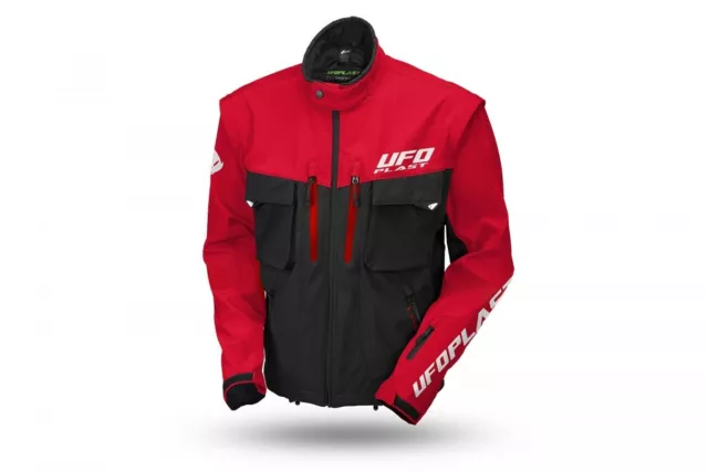 GIACCA MOTO OFF ROAD CROSS ENDURO QUAD UFO TAIGA ROSSO TAGLIA xl