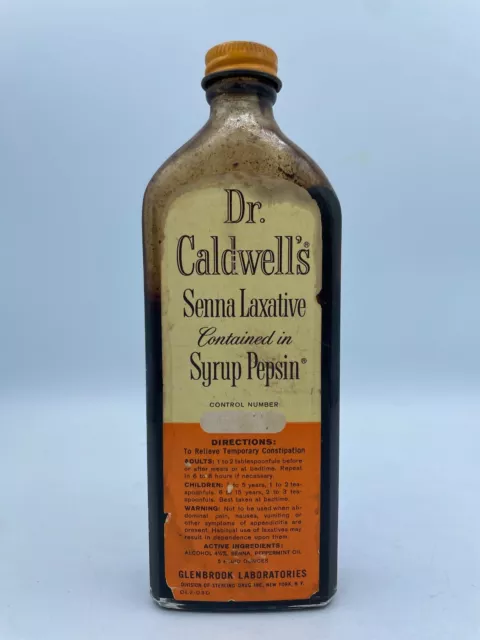 Vintage Dr. Caldwell's Senna Laxative with Pepsin Syrup