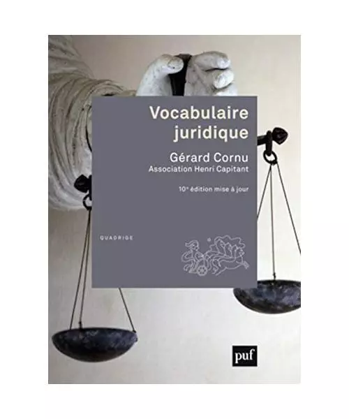 Vocabulaire juridique, Gérard Cornu