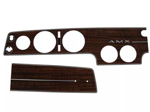 1970 AMX Woodgrain Dash Gauge Bezel Kit with A/C 1970 AMX Woodgrain Dash Gauge Bezel Kit with A/C