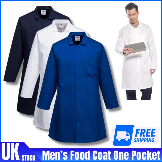 Portwest Food Catering Professional Coat Factory Industry Hygien Lab Work Jacket