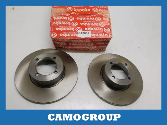 Coppia Dischi Freno Anteriori Front Brake Disc Opel Ascona Kadett Manta Rekord