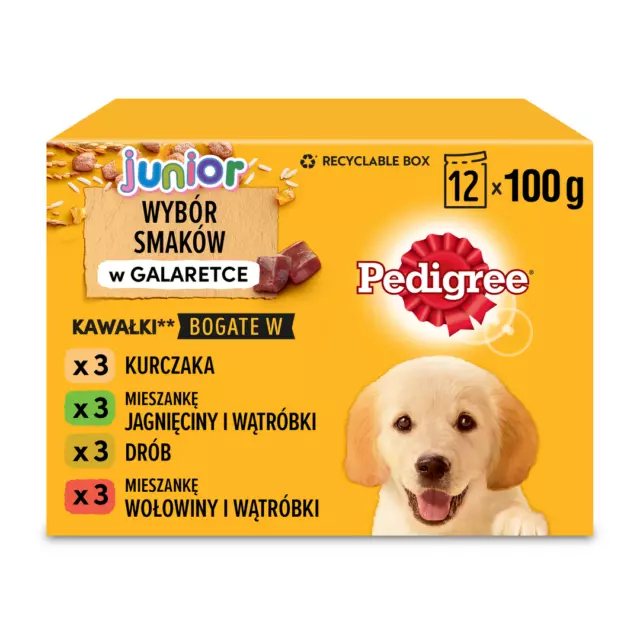 Pedigree Junior Alimentation Pour Chiens En Gelée 12X100G