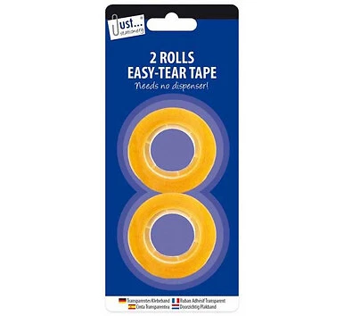 Easy Tear Cello Tape 2 Pack 30m 18mm by just stationery