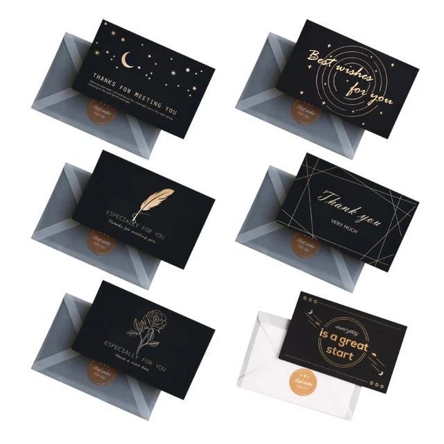 THANK YOU CARD with Envelopes and Stickers, Blank Greeting Cards EUR 9 ...