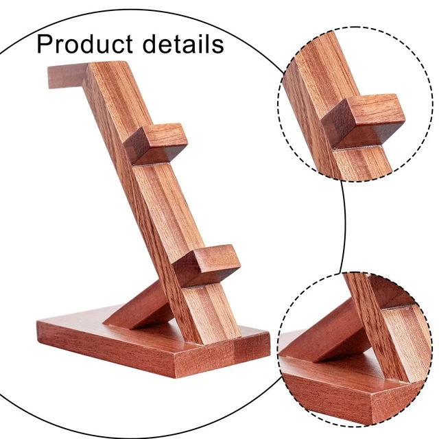 Support En Bois Massif Pour Double Casque Et Manettes De Jeu - PS5, Xbox, Switch