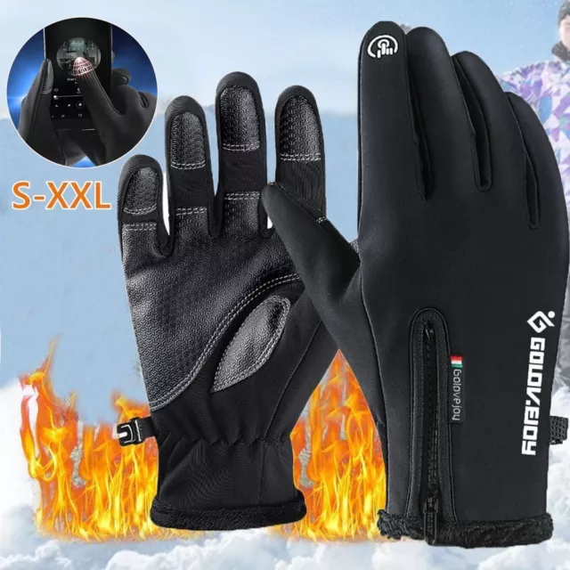 Motorcycle Gloves Thermal Fleece Lined Riding Gloves Racing Riding Gloves