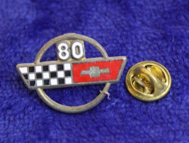 80 Chevy Corvette Hat Lapel Pin Badge Accessory GM Sting Ray C3 Bowtie 80 Chevy Corvette Hat Lapel Pin Badge Accessory GM Sting Ray C3 Bowtie
