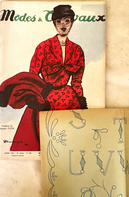 Magazine Modes & Travaux Avril 1950 - Édition Française, Vintage, Très Bon état Pour Collectionneurs