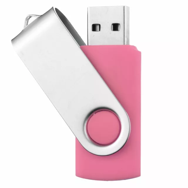 UNIREX Rosa USB Pegar Swivel De 1GB Hasta 128GBY 4 Bügelfarben a Elegir