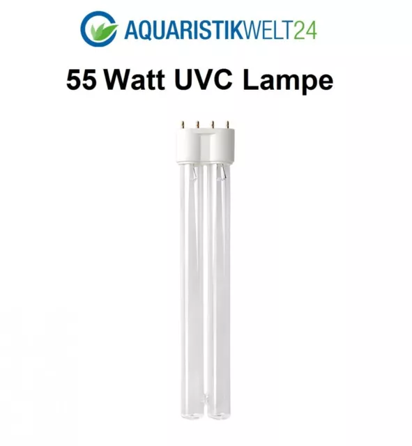 Aquaone 55 Watt Uvc Lampe de Rechange Clarificateur D'Eau 2G11 Embase Ampoule