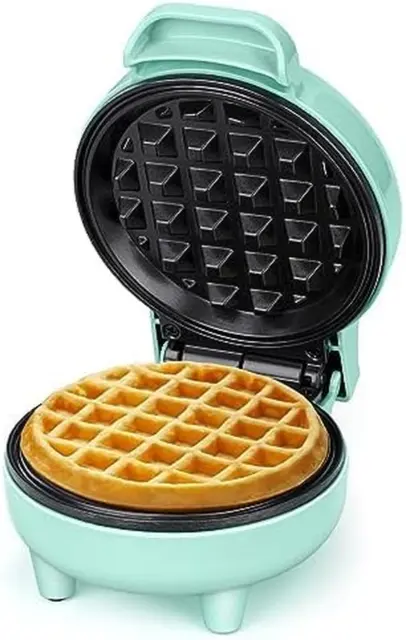 Snailar Piastra per Waffle, Mini Macchina per Waffle, 550W Waffle Maker Con Rive