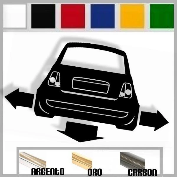 Adesivo In PVC 'DON'T TOUCH MY BRAVO' Per Fiat – 35 Cm | Argento | Prespaziato Per Esterni - 4
