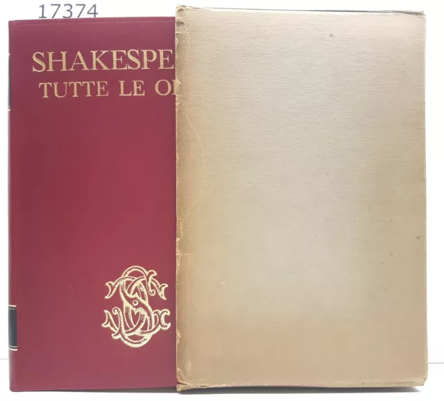 Mario Praz William Shakespeare tutte le opere Sansone 1965 4° edizione