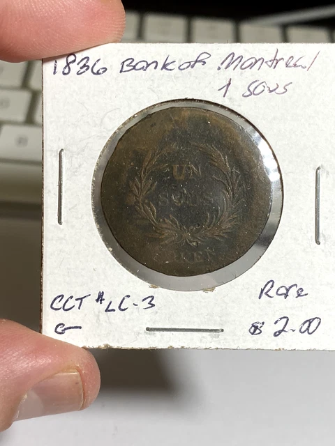 1836 Canada / Bank of Montreal 1 Sou