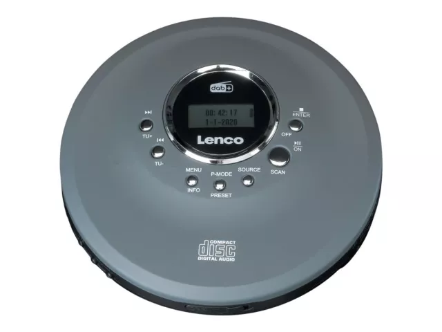 Lenco MP3 Player CD-400GY Grau Lettore mp3 0 GB Lettore cd CD-400GY