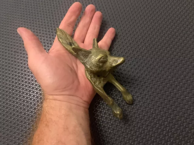 Heurtoir de Porte en bronze ou laiton, renard