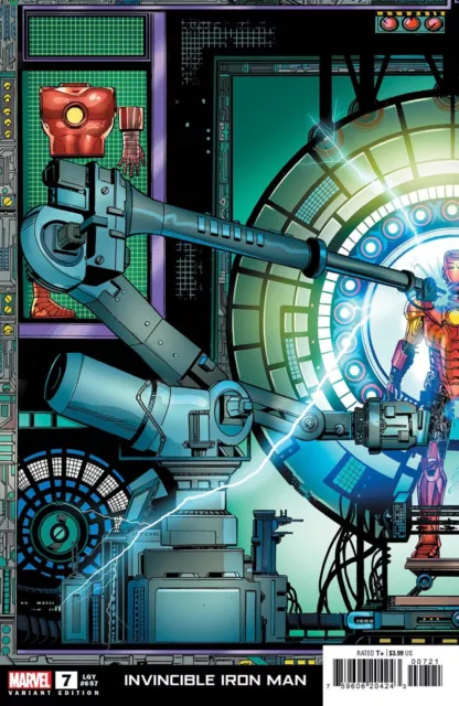 Invincible Iron Man 7 Bob Layton Connecting Variant 6/7/23 Presale