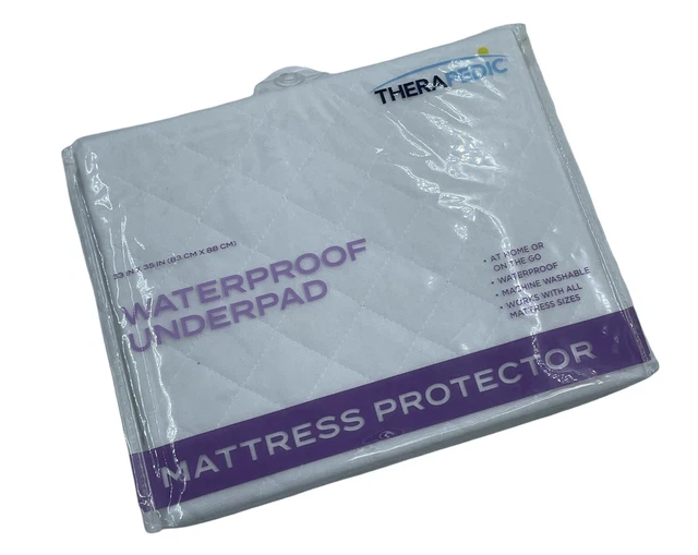 Almohadilla interior terapéutica impermeable, 33"" X 35"", nueva protección de colchón
