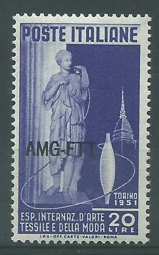 1951 Trieste A Amg-Ftt Art Textile And Fashion 1 Value New MNH MF23246