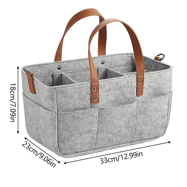 Baby Diaper Caddy Nursery Storage Organizer Basket Nappy Bin Infant Wipes Bag