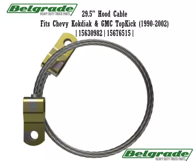 29.5" Hood Cable Fits Chevy Kodiak & GMC TopKick (1990-2002) | 15630982 |