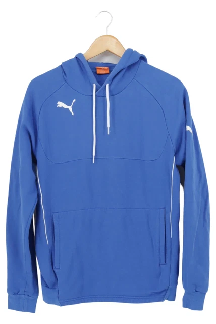 Felpa con cappuccio Puma uomo blu taglia S