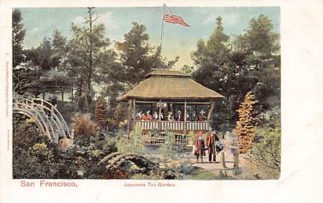 Postcard CA: Japanese Tea Garden, Golden Gate Park, San Francisco, Early 1900's