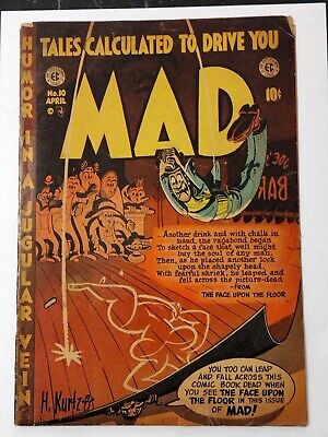 Mad Comics #10  VG 4.0 EC Pre Mad Magazine Wonder Woman 1954 GOLDEN AGE Hot🔥KEY