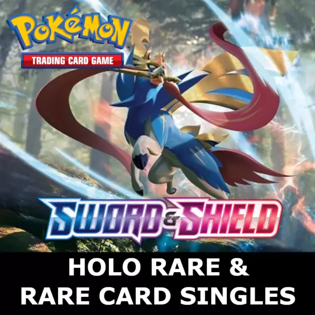 Pokemon TCG Sword & Shield (Base Set) - HOLO RARE & RARE SINGLE CARDS - NM/MINT