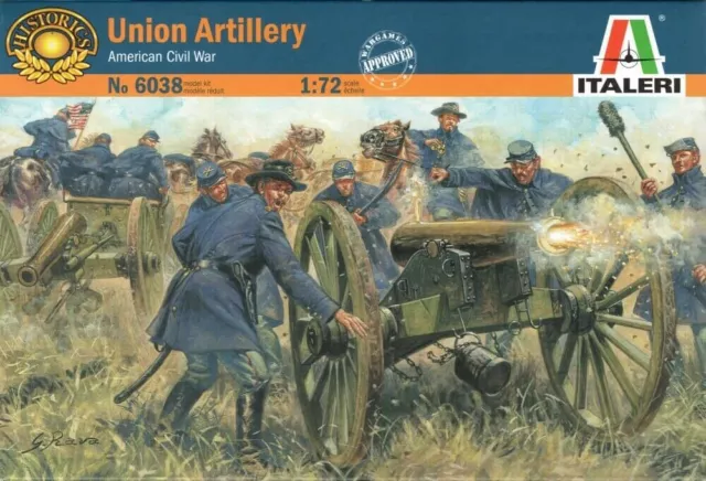 Italeri 6038 1/72 Scale Model Figure Kit American Civil War Union Artillery