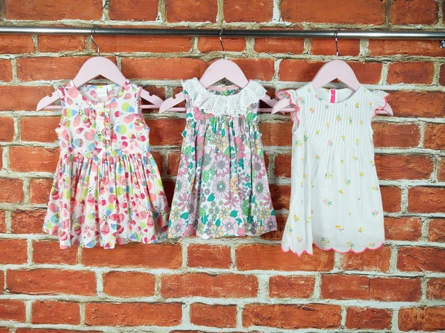 Baby Girl Bundle Age 3-6 Months Bluezoo M&S Etc Summer Dress Floral Lace 68Cm