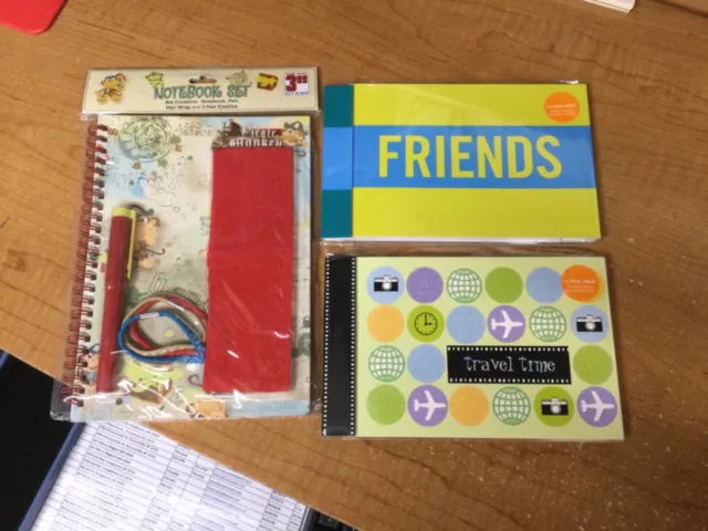 Fotos 2go photo album with mailing envelope, +notebook travel, friends