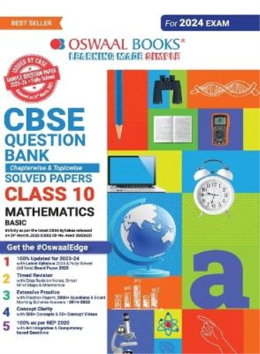 OSWAAL CBSE CLASS 10 Mathematics Basic Question Bank 2023-24 Book ...