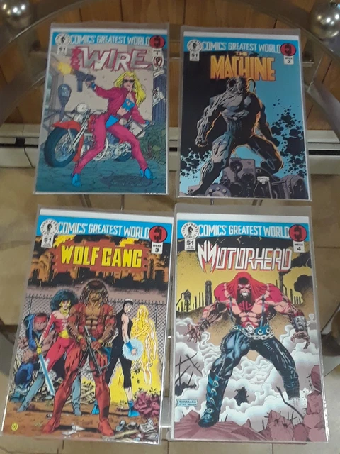 Comics Greatest World Week 1-4 (Dark Horse) Barb / Machine / Motorhead / Wolf