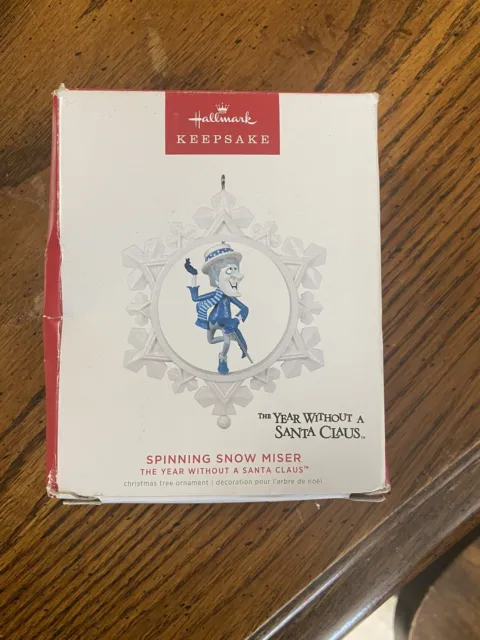 HALLMARK Keepsake 2022 SPINNING SNOW MISER Christmas Ornament YEAR WITHOUT SANTA