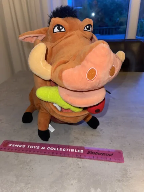 Official Disney Store The Lion King 12" Pumbaa Plush Soft Toy With Grubs 🐛🐛