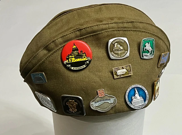 Calot Contemporain TDM Marsouin Bigore Générique Calot Troupes De Marine Taille 57 Avec Son Insigne Ancre D'or (Non Monté) TDM Marsouin Bigore Calot Laine Insigne Ancre Dorée Non Monté