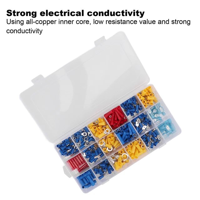 360PCS WIRE CRIMP Terminals Assortment Waterproof Insulated High