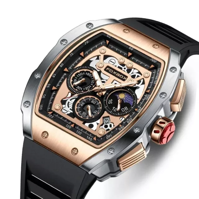 Men's Luxury Top Brand Fashion Sports Quartz Watches Waterproof Chronograph New