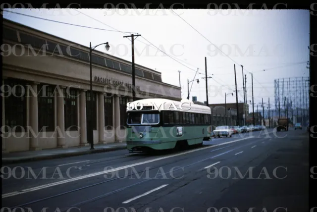 Los Angeles MTA-LAMTA PCC Car #3119. Los Angeles (CA). Original Slide 1961.