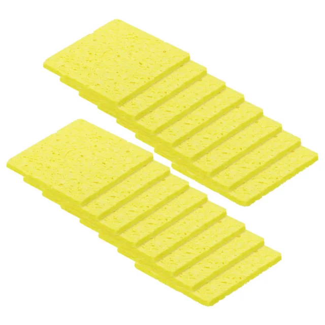 15 pz spugna per saldatura 6 x 6 cm quadrati con fori giallo cuscinetto per pulizia extra spesso