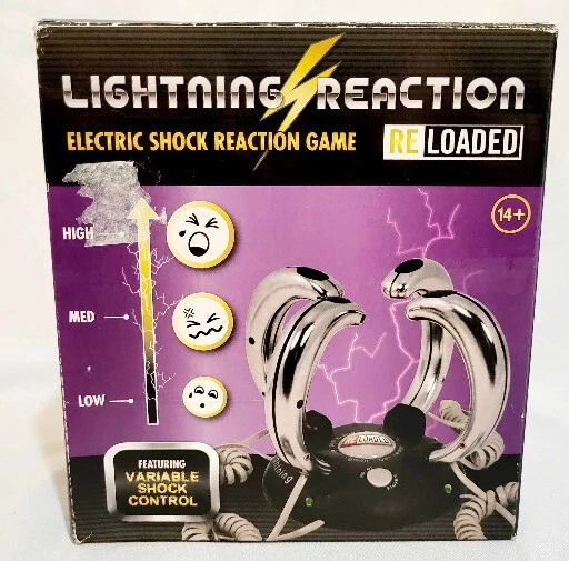 LIGHTNING REACTION RELOADED, Party Game, Electric Shock Reaction Game