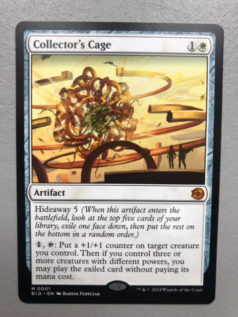 Mtg Carte Magic Outlaws Thunder Junction Big Score Collector's Cage English NM