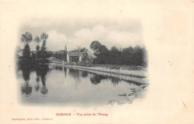 CPA OUROUX - Vue prise de l'Etang   (128313)
