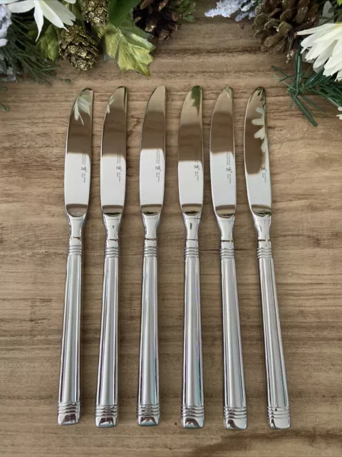 JA Henckels International SAVANT Dinner Knife Flatware No Stain Inox Lot 6 NEW