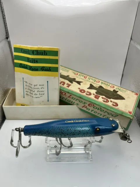 CREEK CHUB WOOD Chest Fishing Lure Wood Field Tackle Plunger Handle $145.00  - PicClick