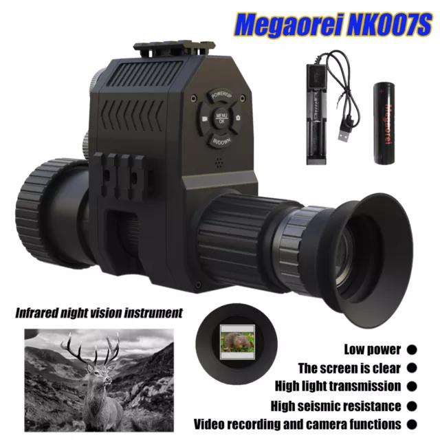 Megaorei NK007S Night Vision Laser & LED 850nm IR Hunting Monocular Recorder New