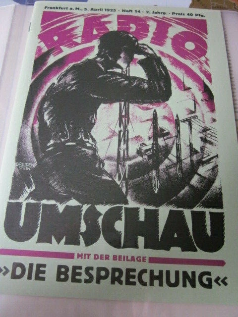 Rundfunk Edition 01 Radio Umschau Zeitschrift 1925
