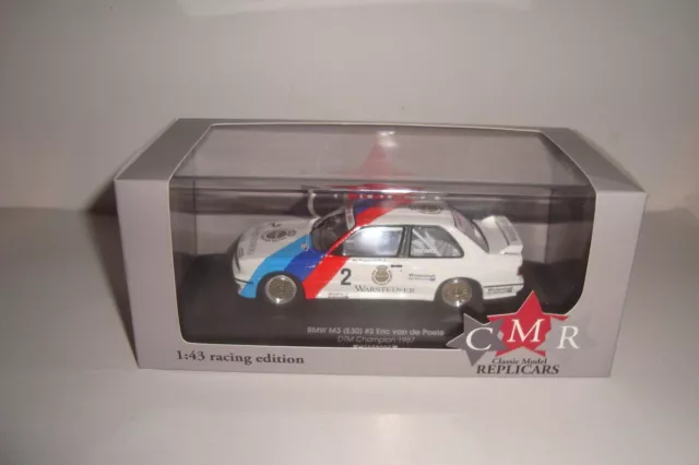 CMR    BMW M3 (e30) #2 Champion DTM 1987 Eric Van De Poele 1:43